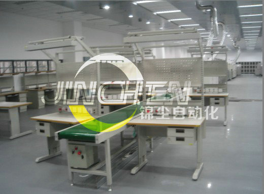 兩側(cè)帶工位的皮帶裝配線(xiàn)