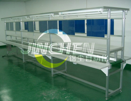 組裝皮帶線(xiàn)現(xiàn)場(chǎng)